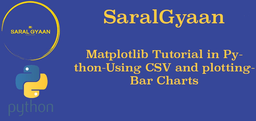 Matplotlib Tutorial in Python | Chapter 2 | Extracting Data from CSVs and plotting Bar Charts.